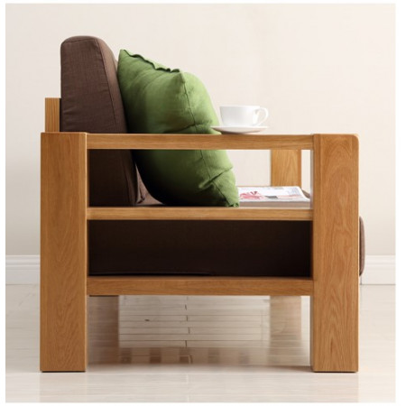 ChunKy Oak : Ghế Sofa Đôi Gỗ Sồi Kèm Nệm